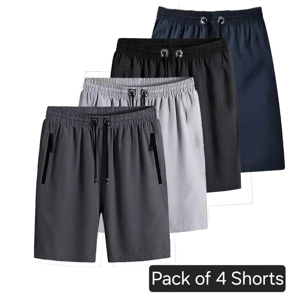 Combo of 4 Men's Stretchable Shorts